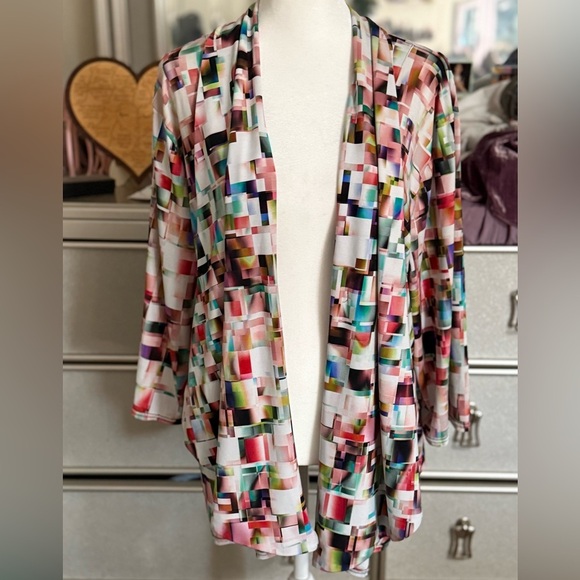 Peck & Peck Sweaters - Peck & Peck women colorful cardigan